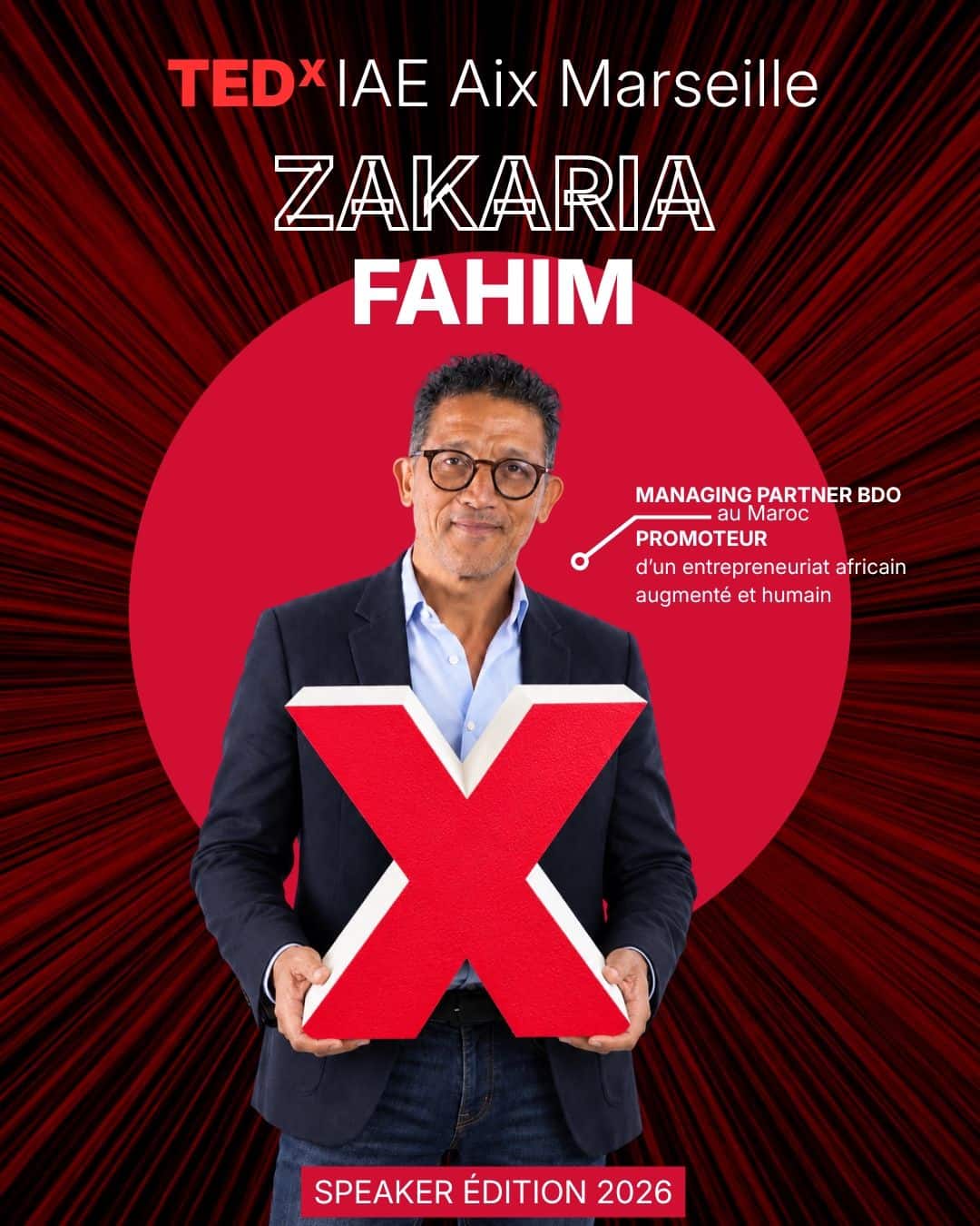 Affiche du speaker 1 du TEDx IAE Aix-Marseille 2026