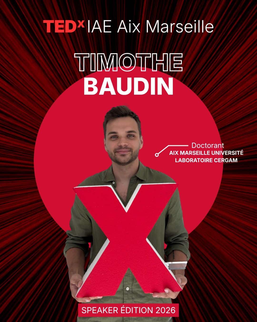 Affiche du speaker 10 du TEDx IAE Aix-Marseille 2026